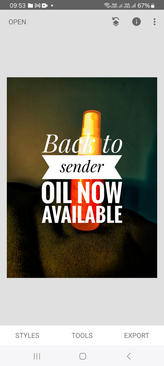 Back to sender oil